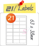 21 Labels Per Sheet