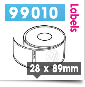 Dymo / Seiko 99010 Compatible Labels 28 x 89mm